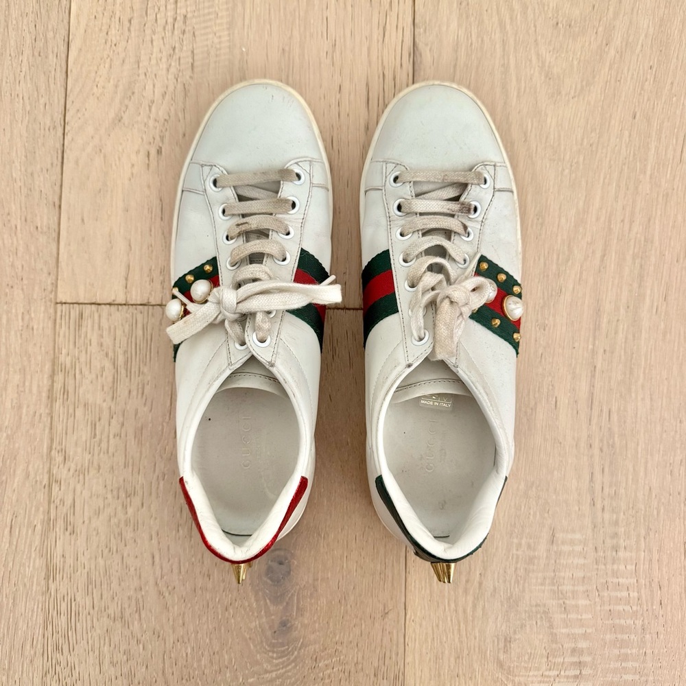 Gucci Ace Sneakers (women’s size 8US) - Picture 4 of 5